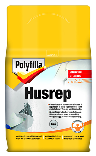 polyfilla udendørs husrep cementbaseret