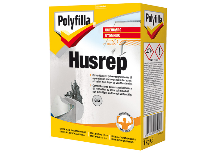 polyfilla udendørs husrep cementbaseret