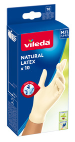 Vileda Natural Latex Engangshandske